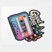 曲の音楽 フリースブランケット (正面(横))