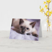 曲りくねってかわいいカード カード (黄色い花)