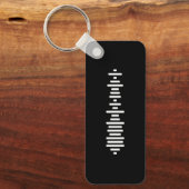 曲カスタム再生リストQRコードキーチェーン キーホルダー (正面)