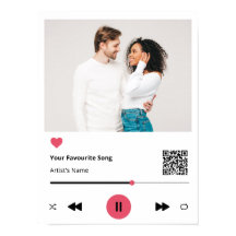 曲パーソナライズされたお気に入りの – キャンバス印刷