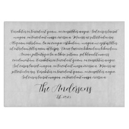 曲パーソナライズされた歌詞ガラスのシャルキュテリーボード カッティングボード