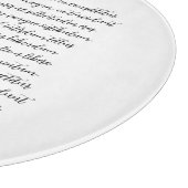 曲パーソナライズされた歌詞ガラスのシャルキュテリーボード カッティングボード (角)