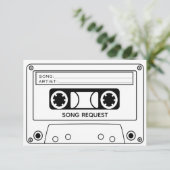 曲リクエストRSVPカード 招待状 (スタンド正面)