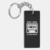 曲保をハートで聴く キーホルダー (正面左)