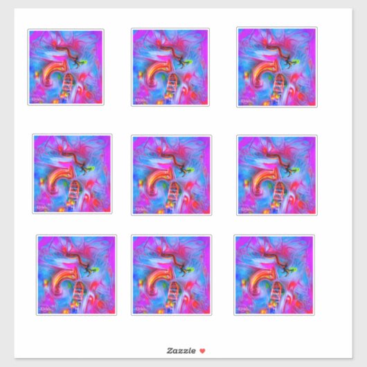 曲技恐怖症 シール (シート)