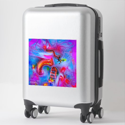 曲技恐怖症 シール (スーツケース)