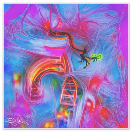 曲技恐怖症 シール (正面)