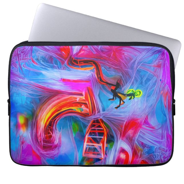 曲技恐怖症 ラップトップスリーブ (正面)