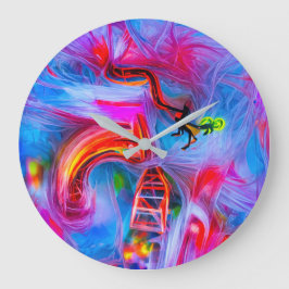 曲技恐怖症 ラージ壁時計