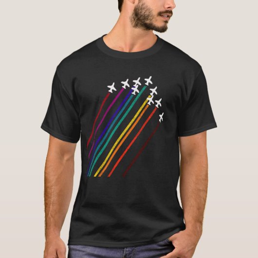 曲技飛行の表示チーム Tシャツ (正面)