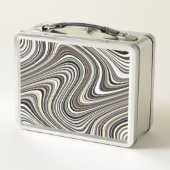 曲率抽象芸術図形 メタルランチボックス (裏面)