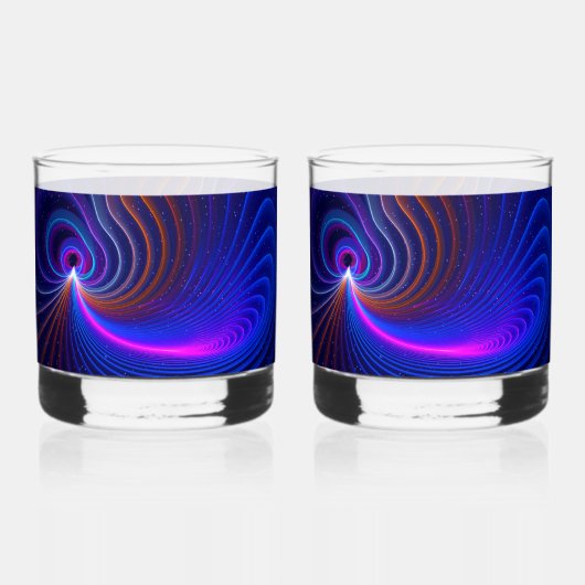 曲率 ウイスキーグラス (裏面)