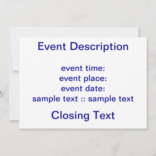曲率 招待状 (裏面)