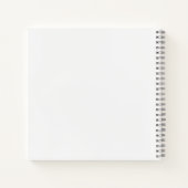 曲率，黒人女性，観葉植物，オレンジとグレー ノートブック (裏面)