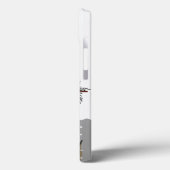 曲率，黒人女性，観葉植物，オレンジとグレー Case-Mate iPhoneケース (裏面 / 左)