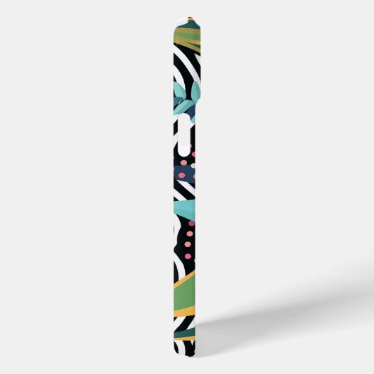 曲線とドット離れ付 Case-Mate iPhoneケース (裏面 / 右)