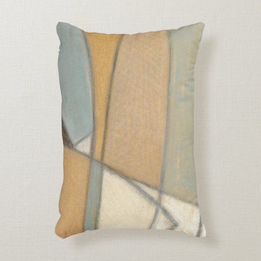 曲線とミュートされたアーストーン アクセントクッション (正面(垂直))