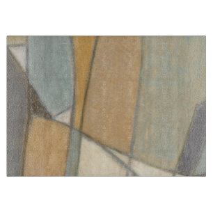 曲線とミュートされたアーストーン カッティングボード