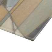 曲線とミュートされたアーストーン カッティングボード (角)