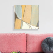 曲線とミュートされたアーストーン キャンバスプリント (インサイチュ (リビング))