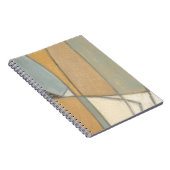 曲線とミュートされたアーストーン ノートブック (右側)