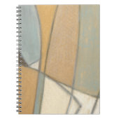 曲線とミュートされたアーストーン ノートブック (正面)