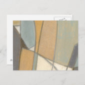 曲線とミュートされたアーストーン ポストカード (正面/裏面)