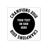 曲線と文字ま無地のたはサイン ラバースタンプ (インプリント)