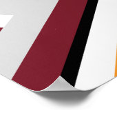 曲線と角度の抽象デザイン ポスター (角)