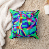 曲線と非常にカラフルの形状、青が優先… クッション (ブランケット)