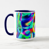 曲線と非常にカラフルの形状、青が優先… マグカップ (左)