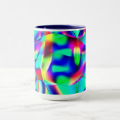 曲線と非常にカラフルの形状、青が優先… マグカップ (中央)
