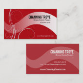 曲線のそれの特別なイベントのプランナーの調整者 名刺 (正面/裏面)