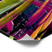 曲線のような宇宙道路、カラフルノッチ ポスター (角)