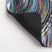 曲線のような宇宙道路、カラフルノッチ マウスパッド (コーナー)