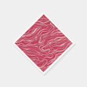 曲線のスケッチ スタンダードカクテルナプキン (角)