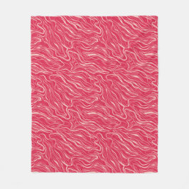 曲線のスケッチ フリースブランケット