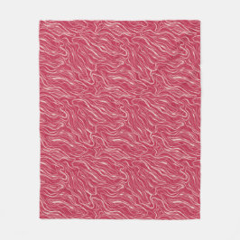 曲線のスケッチ フリースブランケット