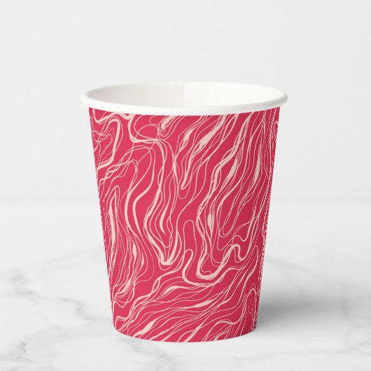 曲線のスケッチ 紙コップ (左)