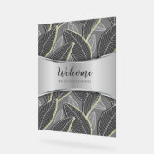 曲線の分岐離れ灰色G626 アクリルサイン (傾斜)