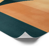 曲線の形状と文字 ポスター (角)