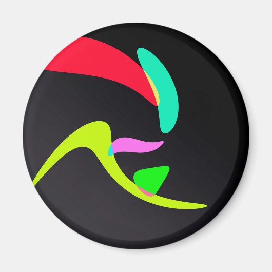 曲線の形 マグネット (正面)