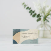 曲線の背景(質感) 名刺 (スタンド正面)