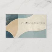 曲線の背景(質感) 名刺 (裏面)