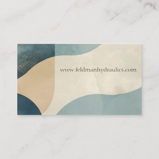 曲線の背景(質感) 名刺 (裏面)