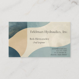 曲線の背景(質感) 名刺