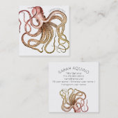 曲線はっきりした型面付タコ スクエア名刺 (正面/裏面)