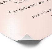 曲線アーチ型卒業パーティー歓迎サイン フォトプリント            (角)