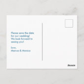 曲線カラフルストライプレトロカスタム日付の保存 ポストカード (裏面)