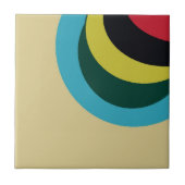 曲線カラフルパターン タイル (正面)